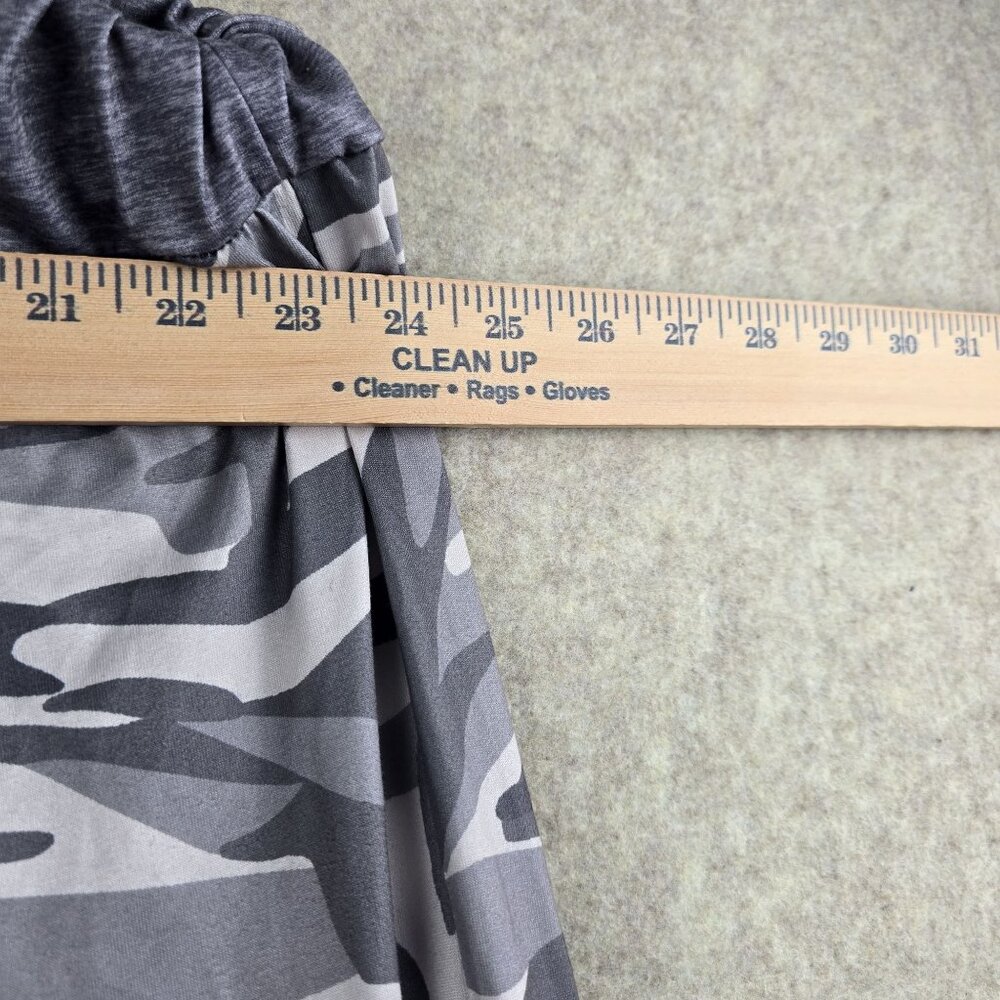 Loose Fit womens Camo Lounge Pants Gray Camouflage 7XL Drawstring Polyester - Picture 5 of 5